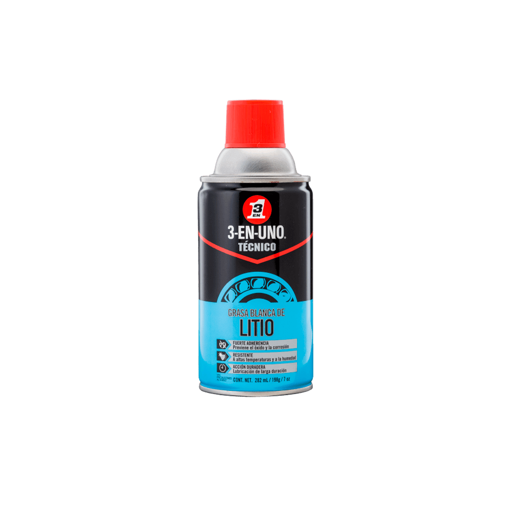 3-En-1 Tec Grasa Blanca De Litio 282 Ml