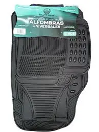 Alfombra Smart Shine de Goma Negra 3PC