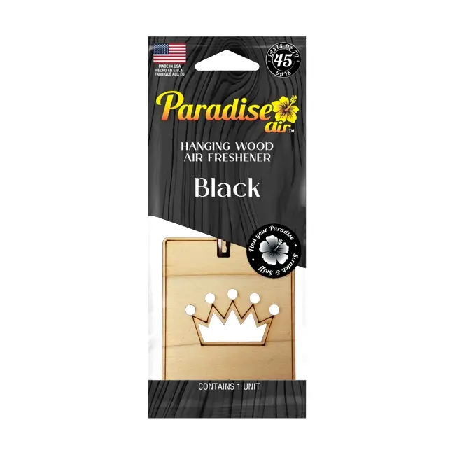 Ambientador Madera Colgante Paradise Black 1pk