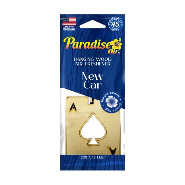 Ambientador Madera Colgante Paradise New Car 1pk
